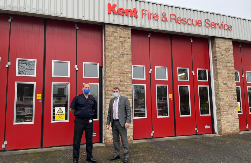 MP visiting Dartford Fire Station