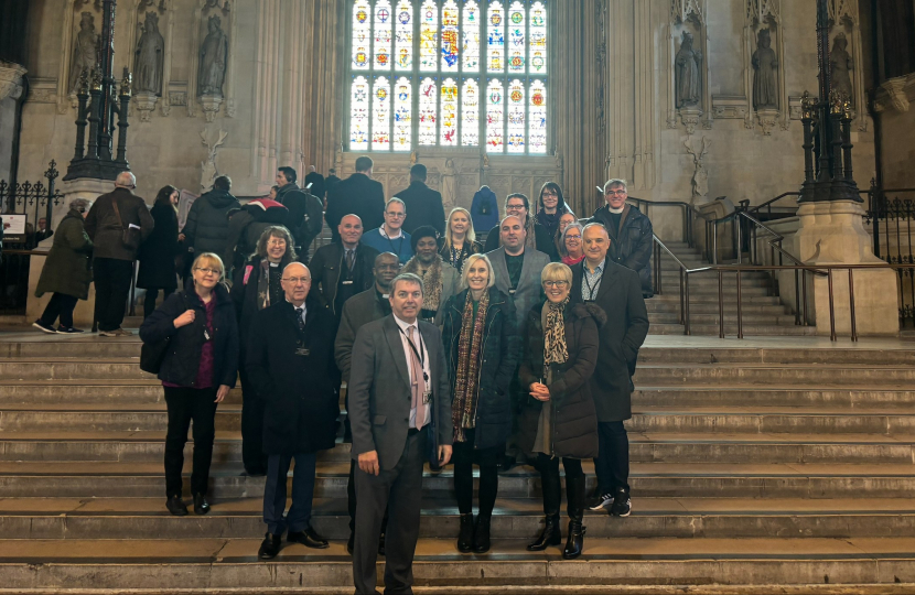 MP with Dartford Church Leaders in Westminster Hall