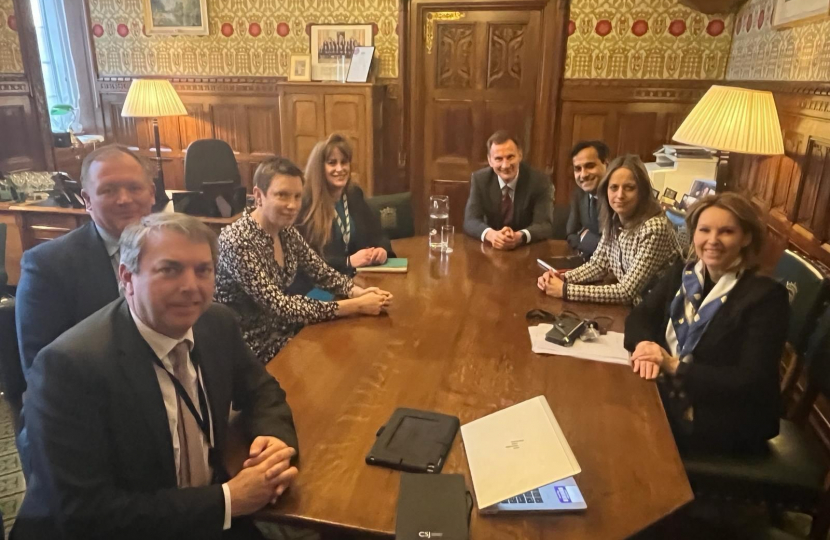 MP at meeting with the Chancellor